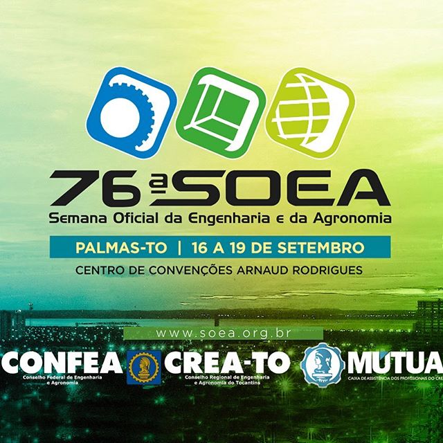 Em 2019, o Congresso Técnico Científico da Engenharia e da Agronomia (Contecc) será em Palmas (TO), entre 17 e 19 de setembro, durante a 76ª Semana Oficial da Engenharia e da Agronomia (Soea). Profissionais, estudantes e professores das áreas da Engenharia, Agronomia e Geociências irão se reunir para apresentar e outros para conhecer trabalhos técnicos científicos escolhidos, dos quais 24 serão selecionados para apresentação nas mais diferentes áreas temáticas e de atuação.Em Palmas, o congresso irá reunir alguns dos principais especialistas nesta área de conhecimento, como também em todos os segmentos ligados ao Sistema Confea/Crea. Eles vão discutir o cenário de suas realidades locais e nacional, demonstrando exemplos de inovações em empresas, institutos de pesquisas, além de apontar caminhos para que inovações se desenvolvam com técnicas e aplicação de pesquisas que tenham como objetivo promover o desenvolvimento nacional. - por Instagram