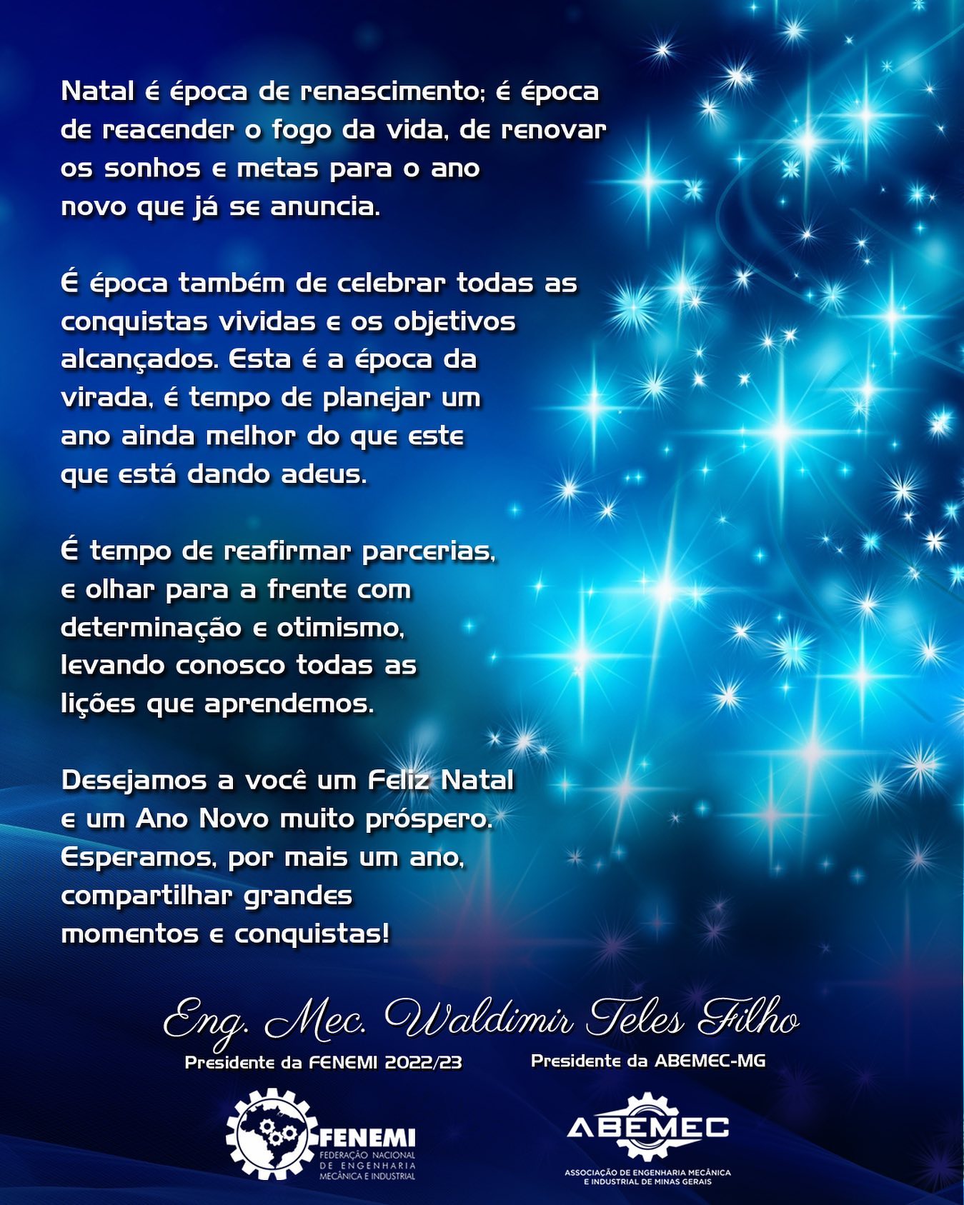 Feliz Natal e um Próspero Ano Novo a todos!