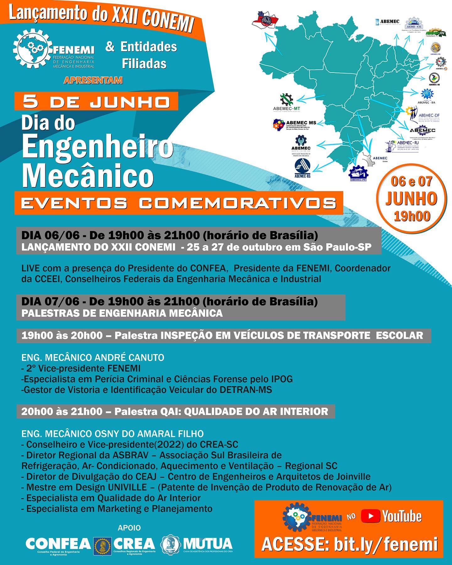 É AMANHÃ! A partir das 19h00! Acesse: bit.ly/fenemi