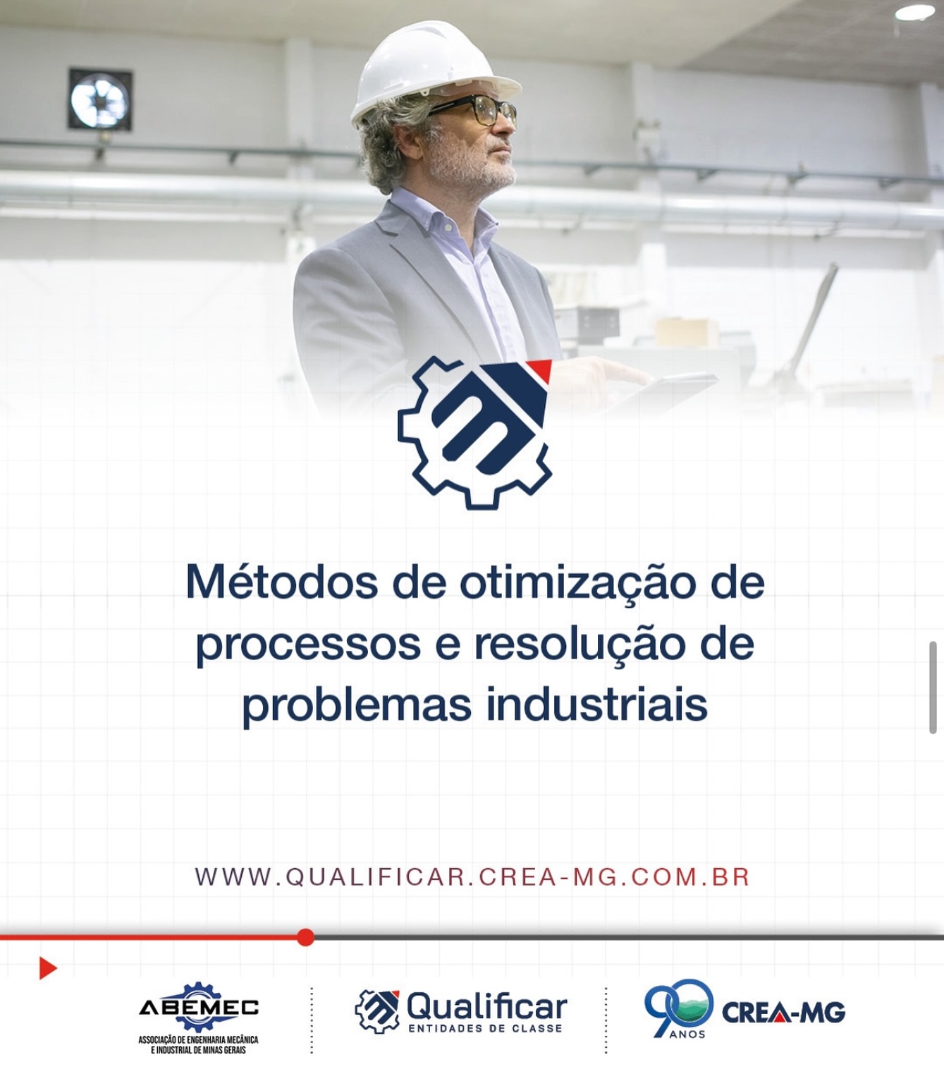 ⚙️ “O curso “Métodos de otimização de processos e resolução de problemas industriais” tem como objetivo ensinar os/as profissionais como aplicar ferramentas de gestão da qualidade e da pesquisa operacional para solucionar problemas da indústria, utilizando de exemplos práticos por meio da modelagem matemática.Não perca essa oportunidade de se qualificar! 🌐 Quer saber mais? Acesse https://qualificar.crea-mg.com.br/ e veja todos os cursos que já foram lançados.