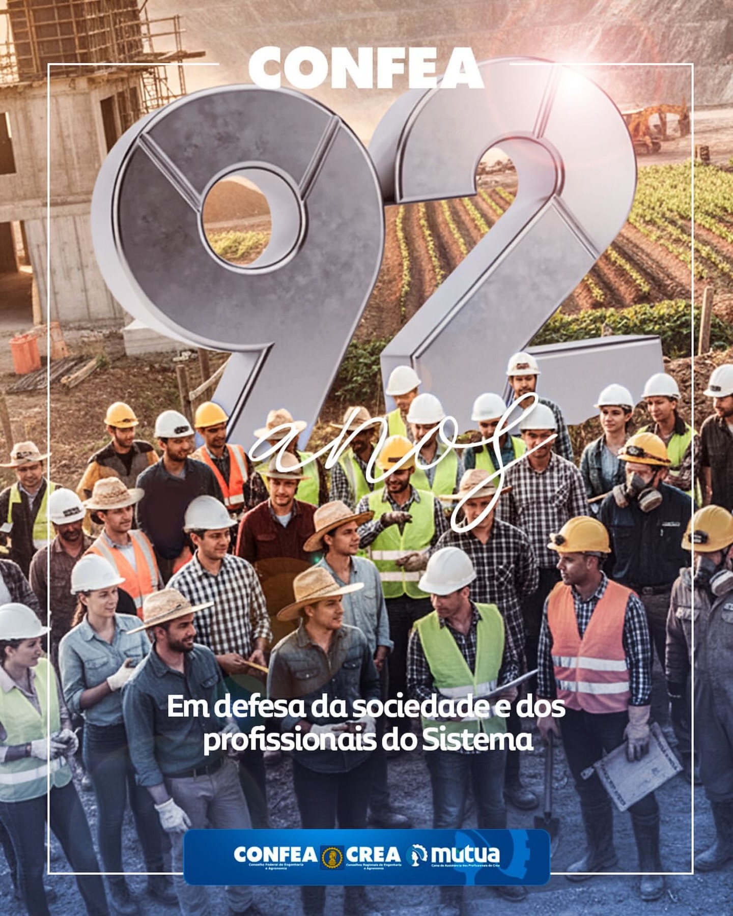 Há 92 anos, o Confea contribui para um exercício profissional cada vez mais sólido, responsável e comprometido com a sociedade.A Mútua se une a essa celebração, reforçando o orgulho de fazer parte desse caminho.Parabéns, @Confea_!#Mútua #Confea #Crea