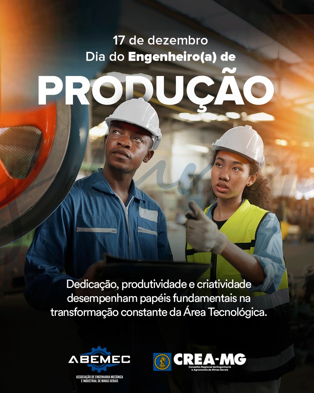 Na ABEMEC celebramos os Engenheiros de Produção que unem tecnologia, gestão e visão sistêmica para elevar o desempenho das organizações. São profissionais essenciais na otimização de processos, na utilização inteligente de recursos e na construção de soluções que impulsionam a competitividade e o desenvolvimento econômico.Sua atuação estratégica fortalece a indústria, promove inovação contínua e contribui diretamente para um país mais eficiente, moderno e preparado para os desafios do futuro.